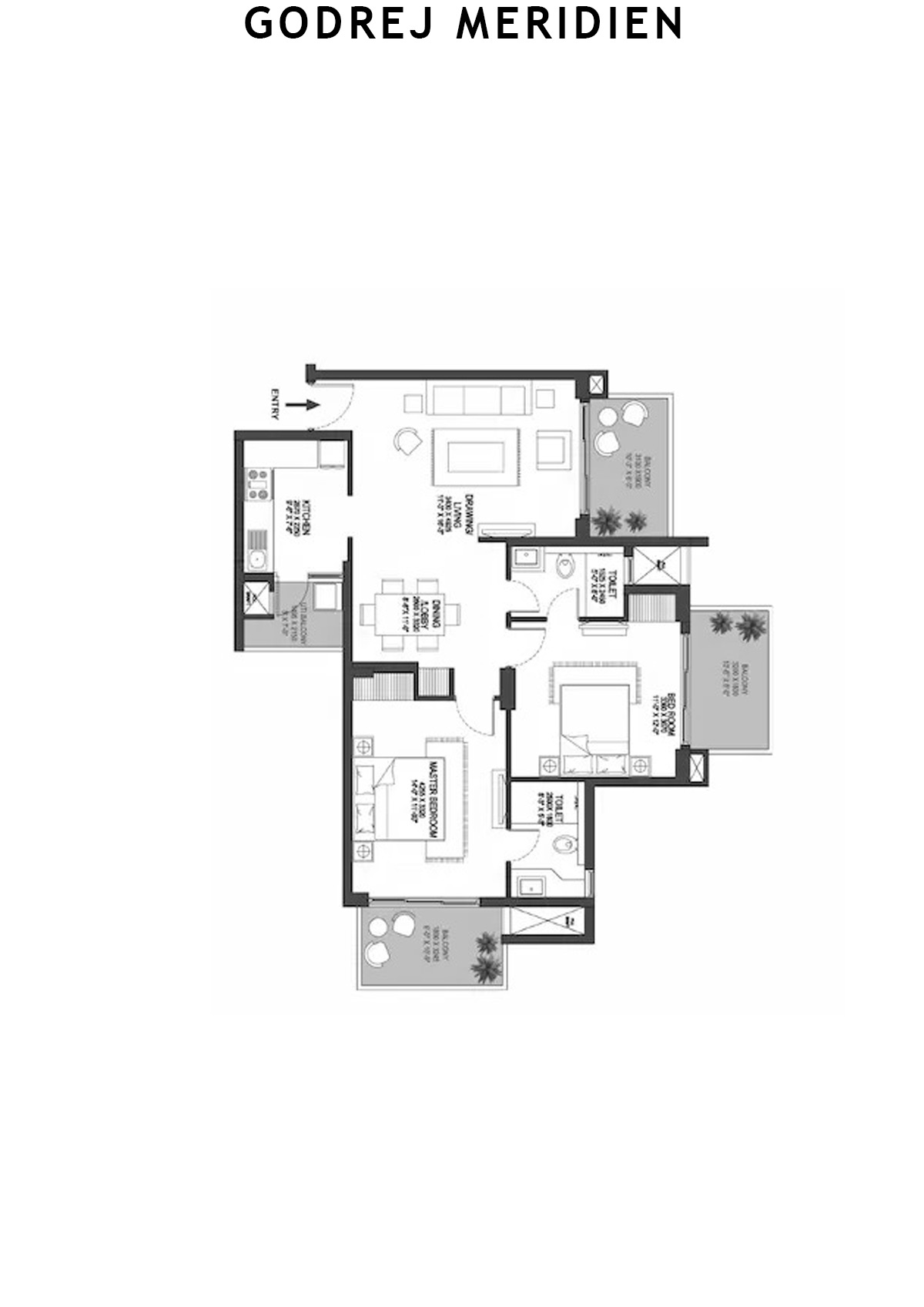 Godrej Meridien Tower 7 Unit 1 Floor Plan