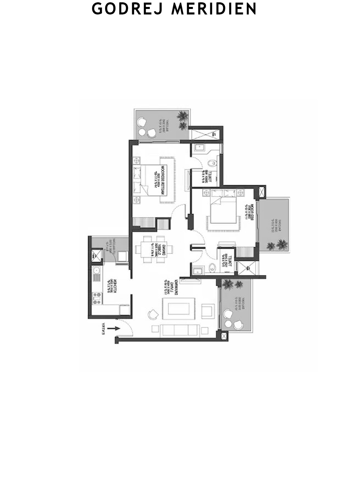 Godrej Meridien Tower 7 Unit 5 Floor Plan