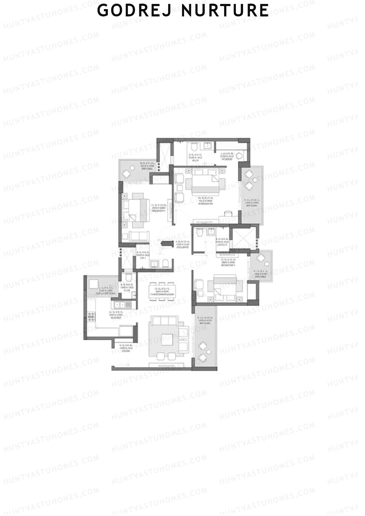 Godrej Nurture Tower B3A Unit 1 Floor Plan