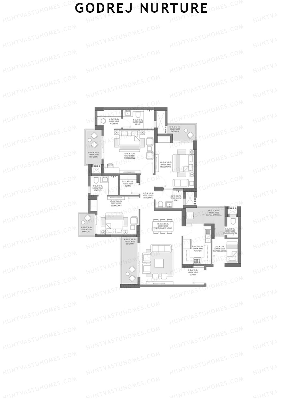Godrej Nurture Tower B3A Unit 2 Floor Plan