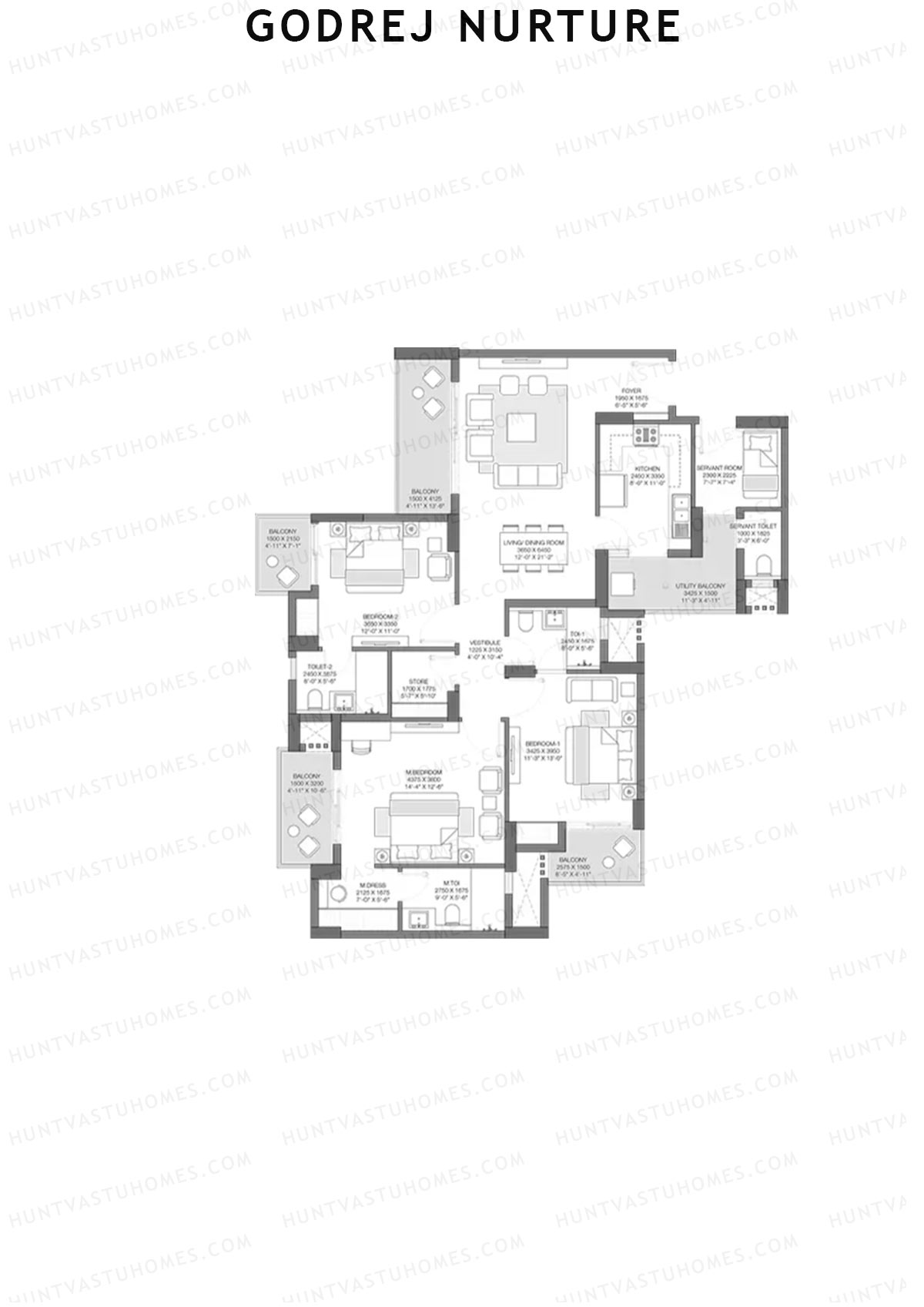 Godrej Nurture Tower C1A Unit 2 Floor Plan