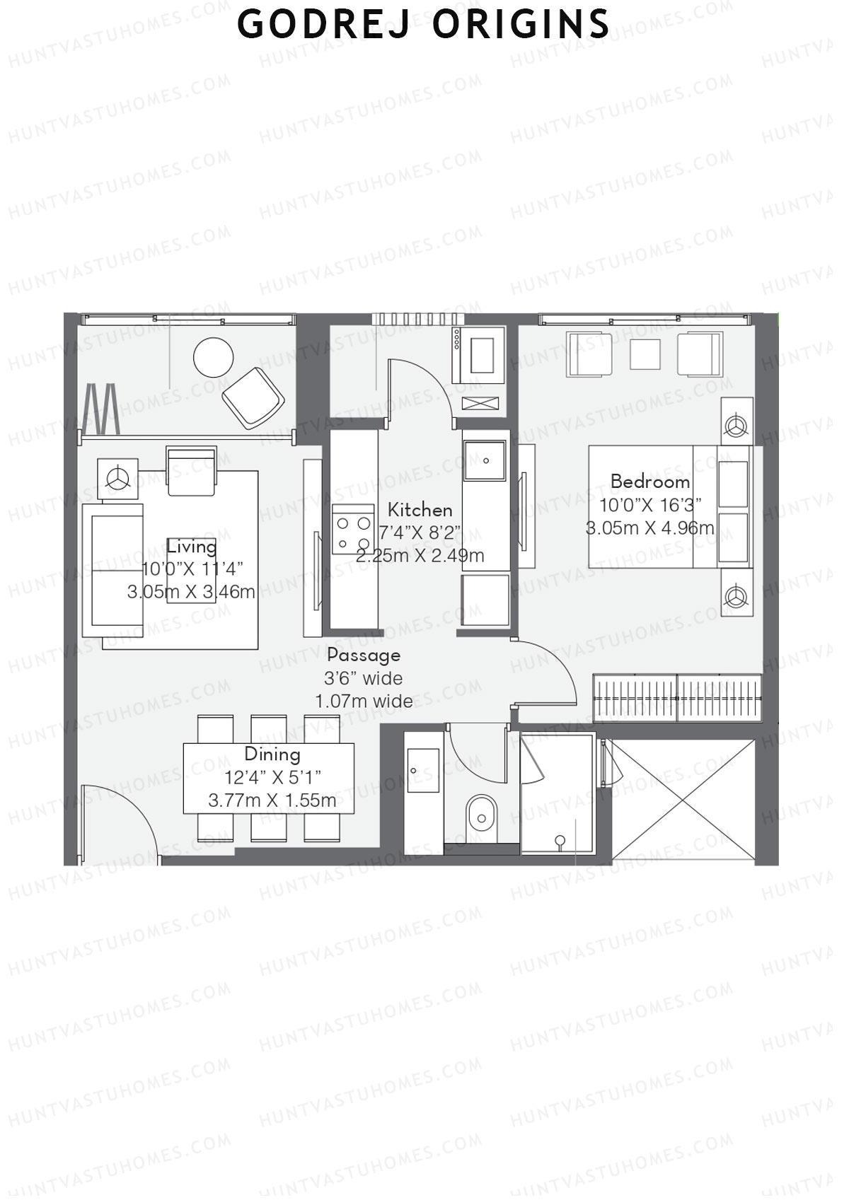 Godrej Origins Wing S Unit 2 Floor Plan