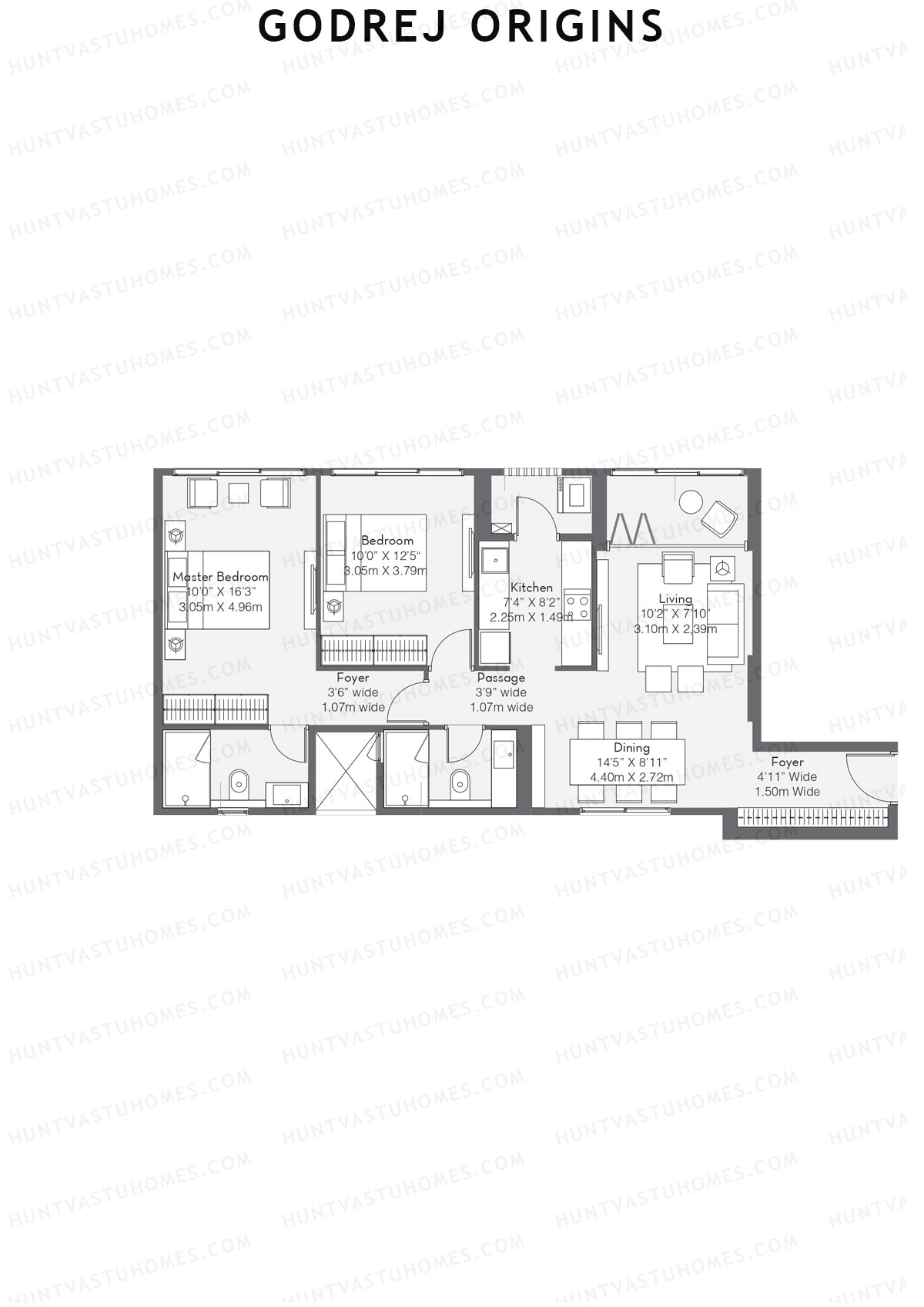 Godrej Origins Wing T Unit 1 Floor Plan