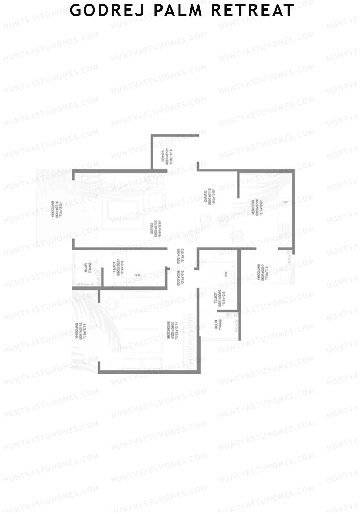 Godrej Palm Retreat Tower C3 Unit 1 Floor Plan