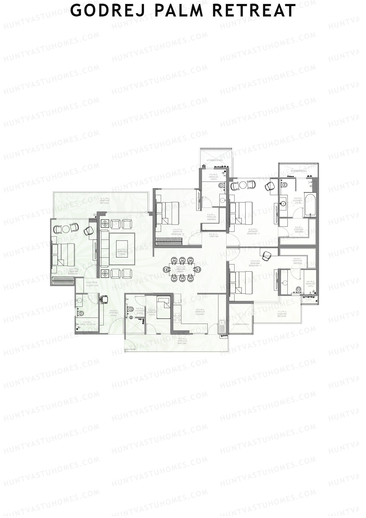 Godrej Palm Retreat Iconic C2 Unit 3 Floor Plan