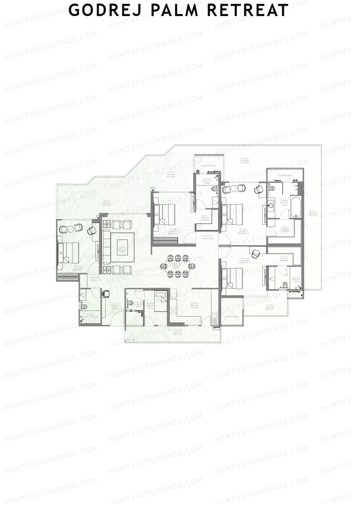 Godrej Palm Retreat Iconic C2 Unit 3 Floor Plan