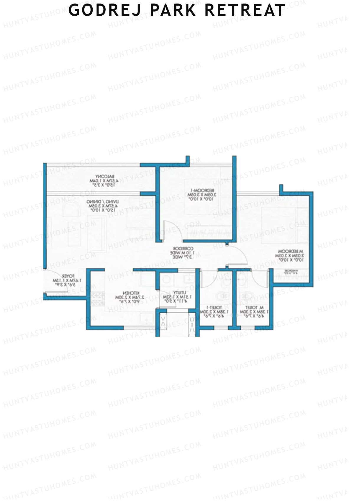 Godrej Park Retreat Tower F Unit 2 Floor Plan