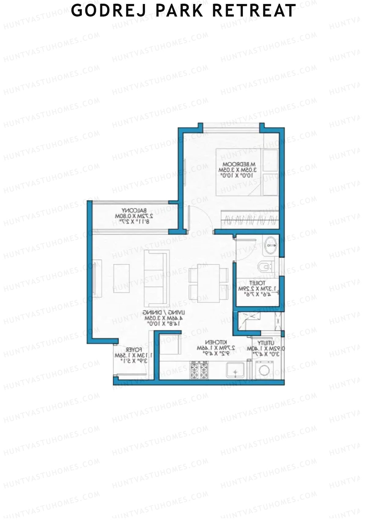 Godrej Park Retreat Tower H Unit 4 Floor Plan
