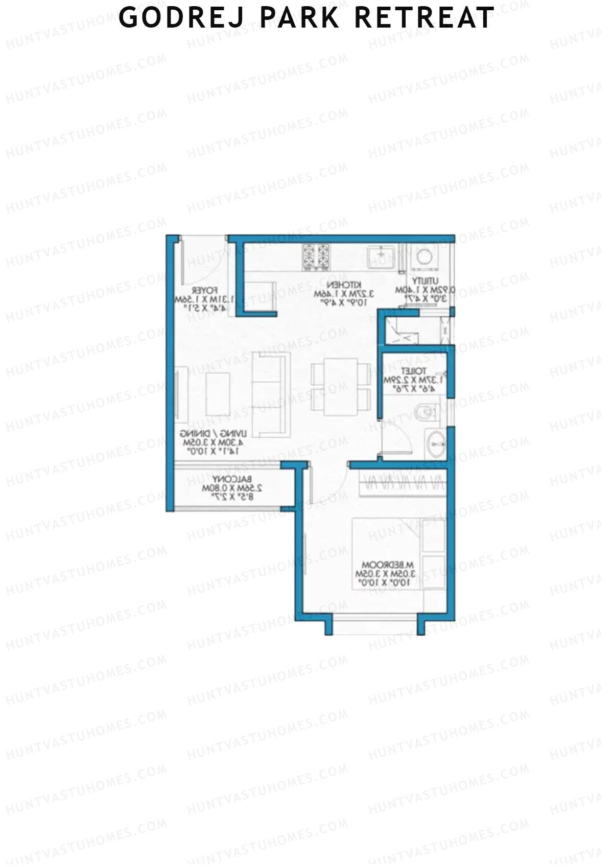 Godrej Park Retreat Tower H Unit 7 Floor Plan