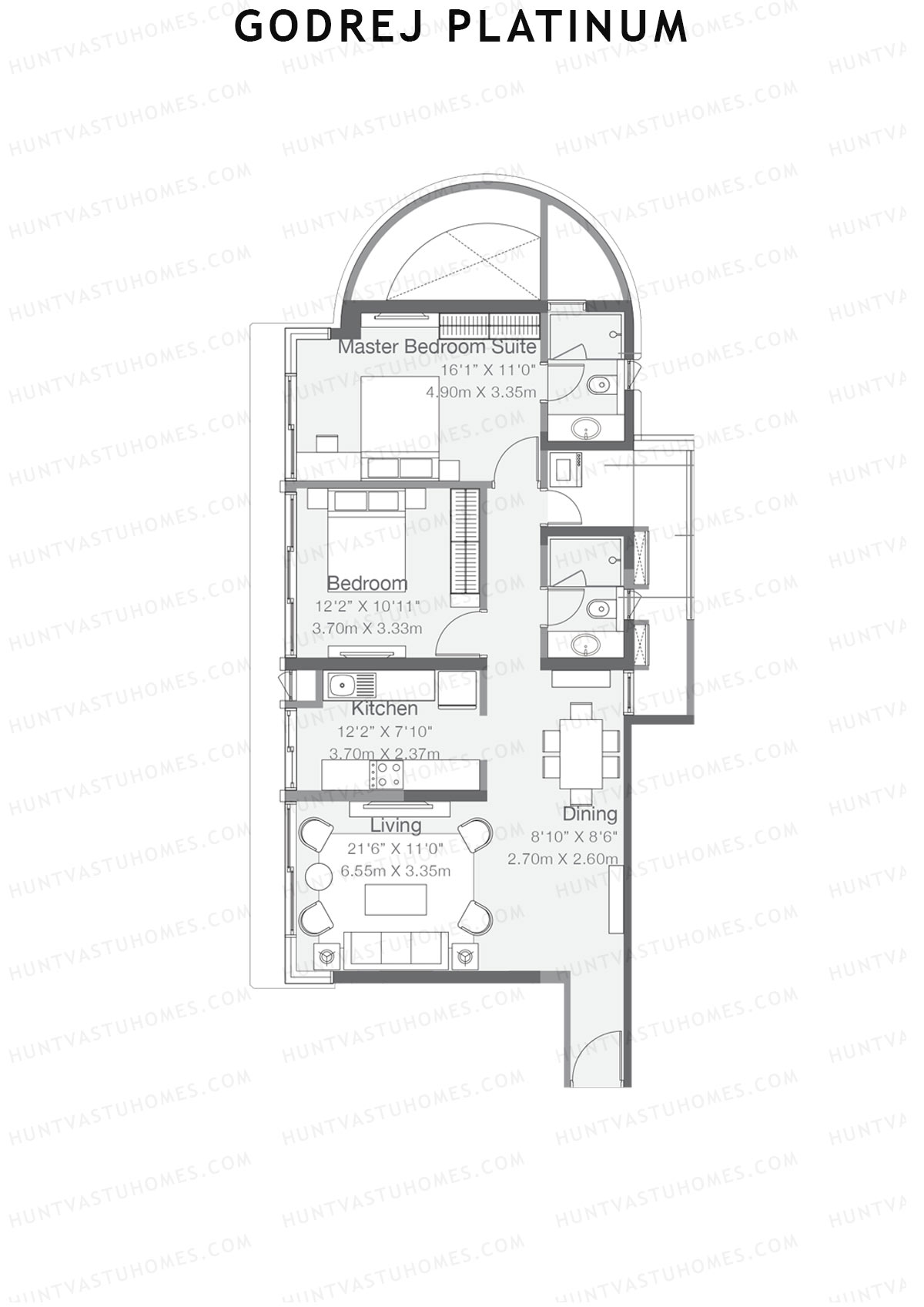 Godrej Platinum Tower B4 Unit 1 Floor Plan