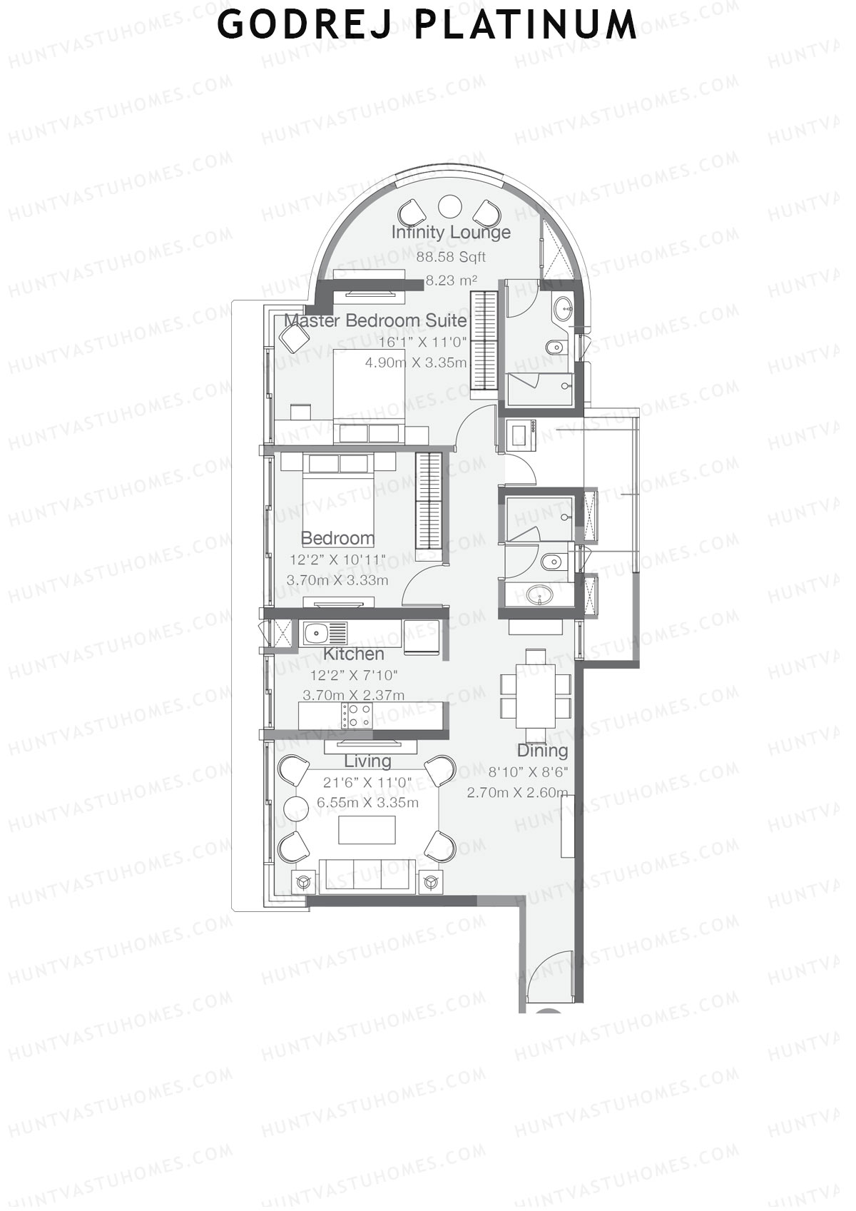 Godrej Platinum Tower B4 Unit 1 Floor Plan