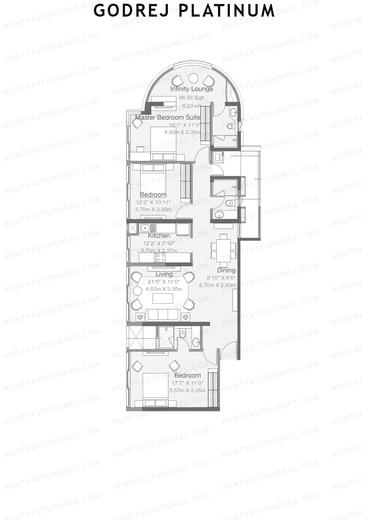 Godrej Platinum Tower B4 Unit 1 Floor Plan