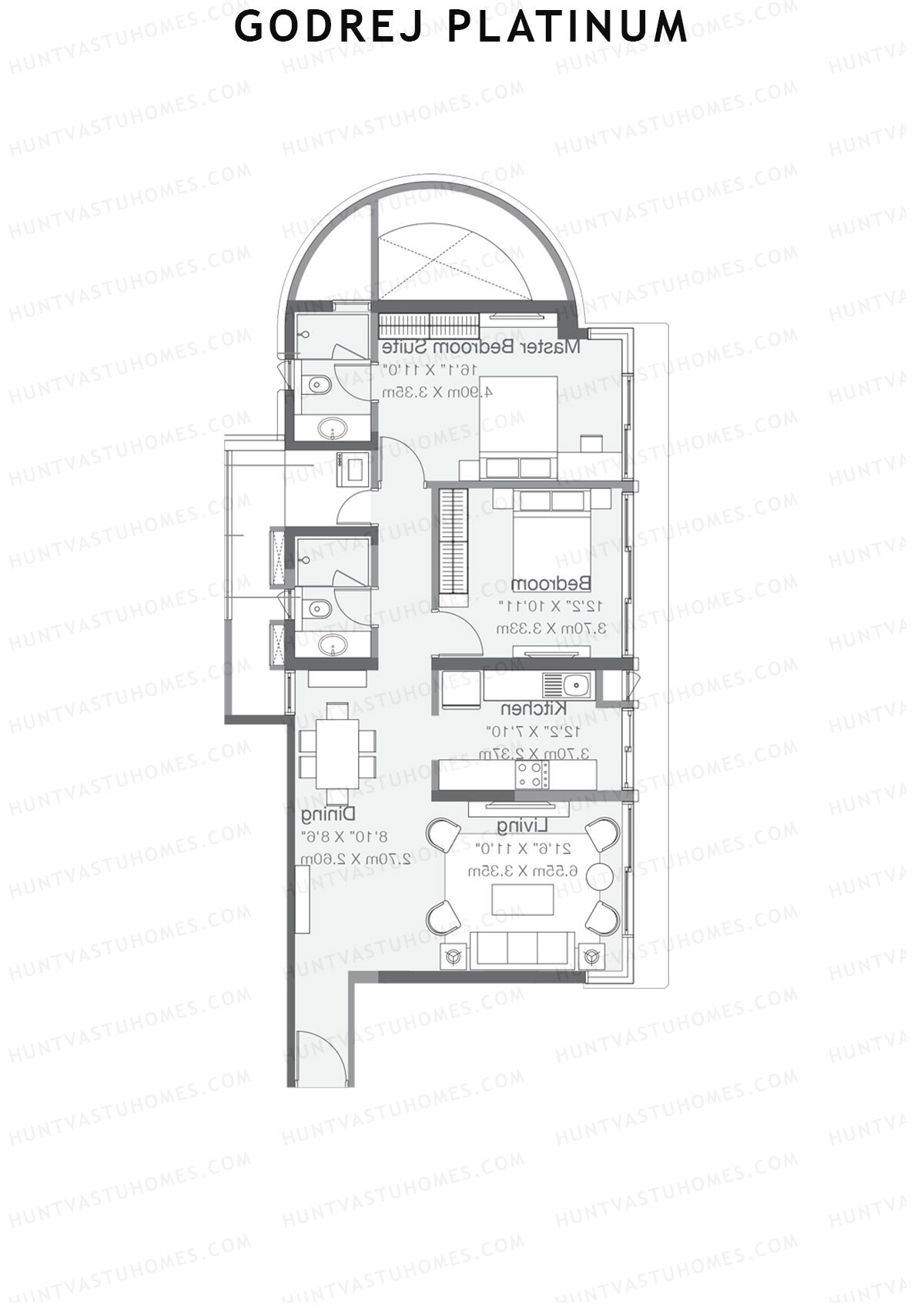 Godrej Platinum Tower B4 Unit 2 Floor Plan
