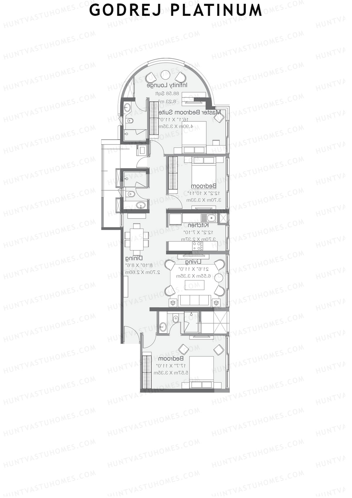 Godrej Platinum Tower B4 Unit 2 Floor Plan