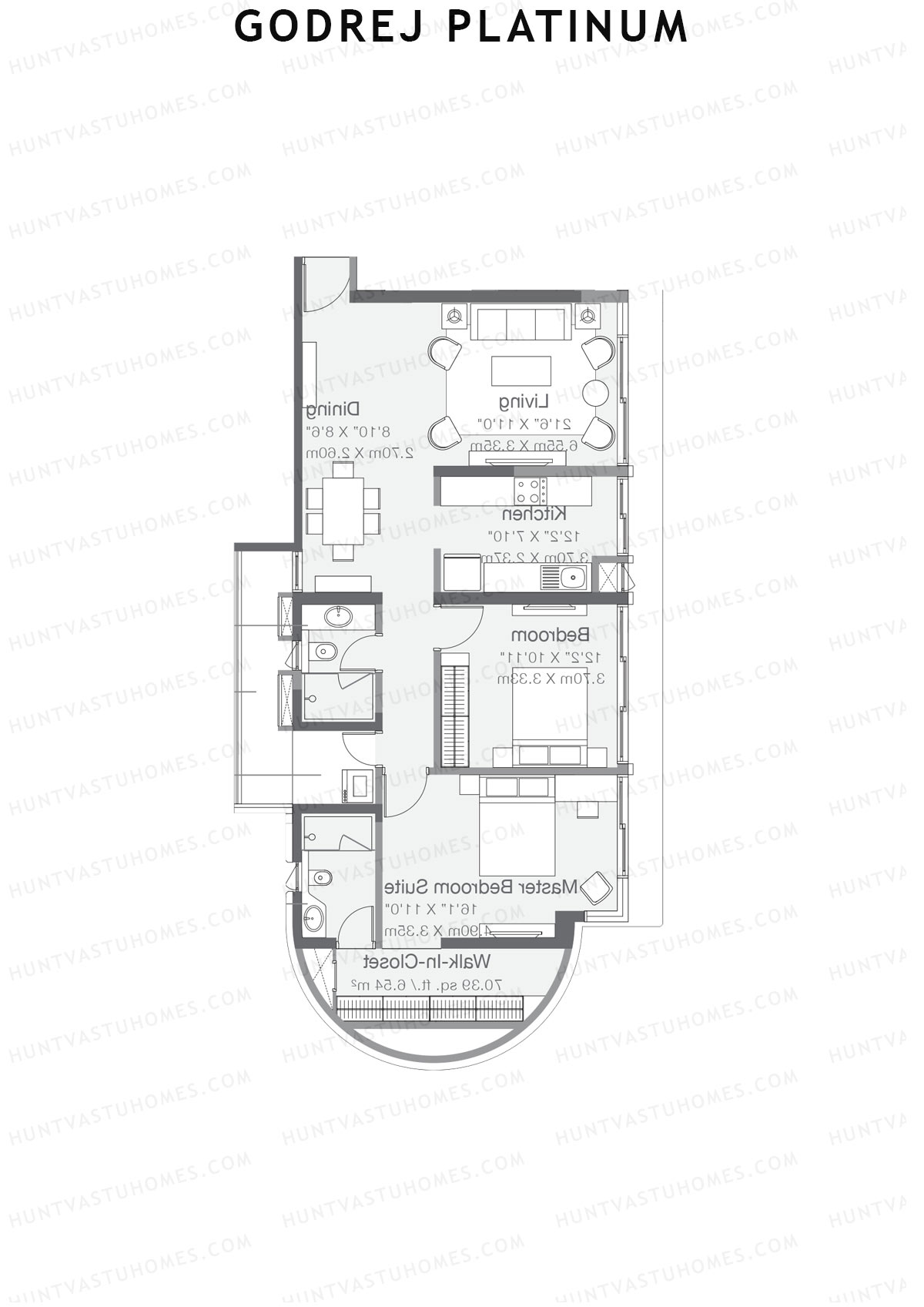 Godrej Platinum Tower B4 Unit 3 Floor Plan