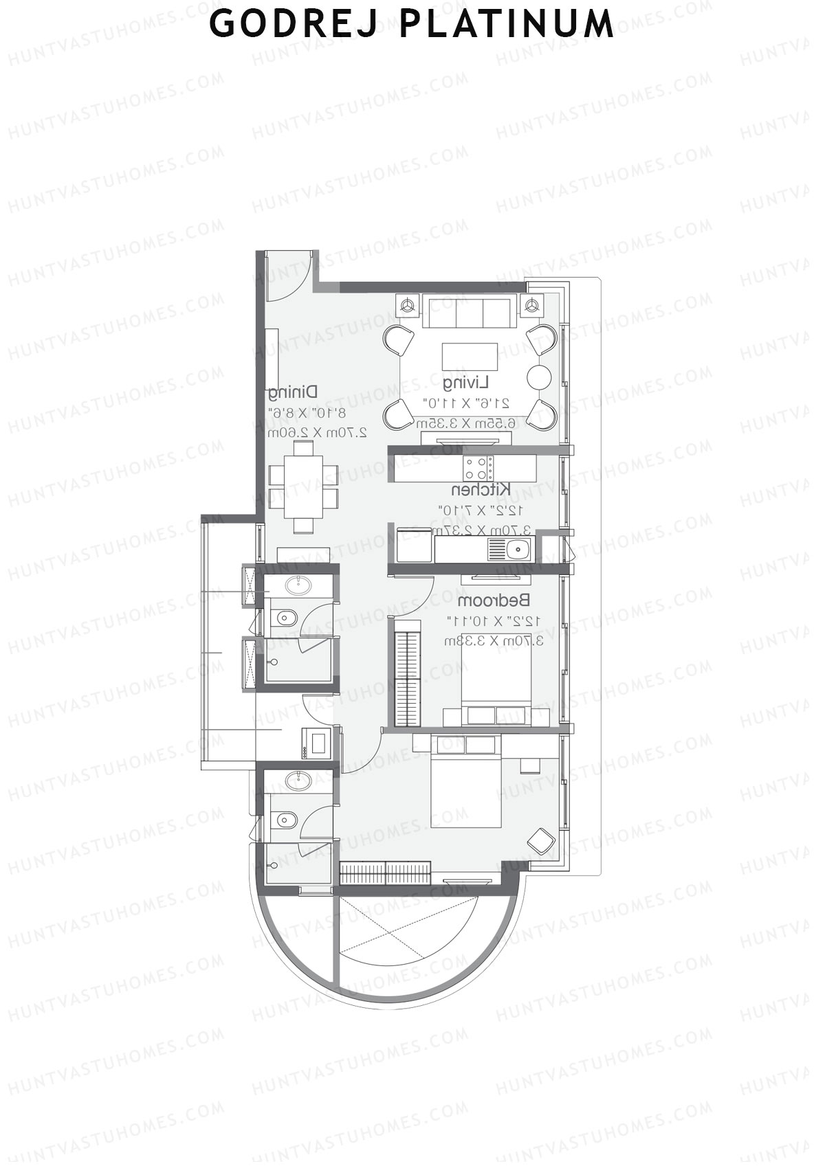 Godrej Platinum Tower B4 Unit 3 Floor Plan