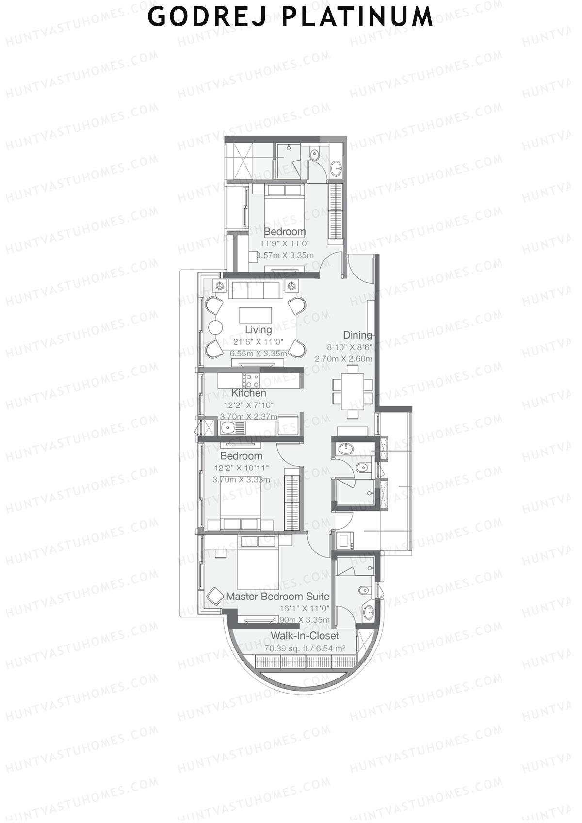 Godrej Platinum Tower B4 Unit 4 Floor Plan