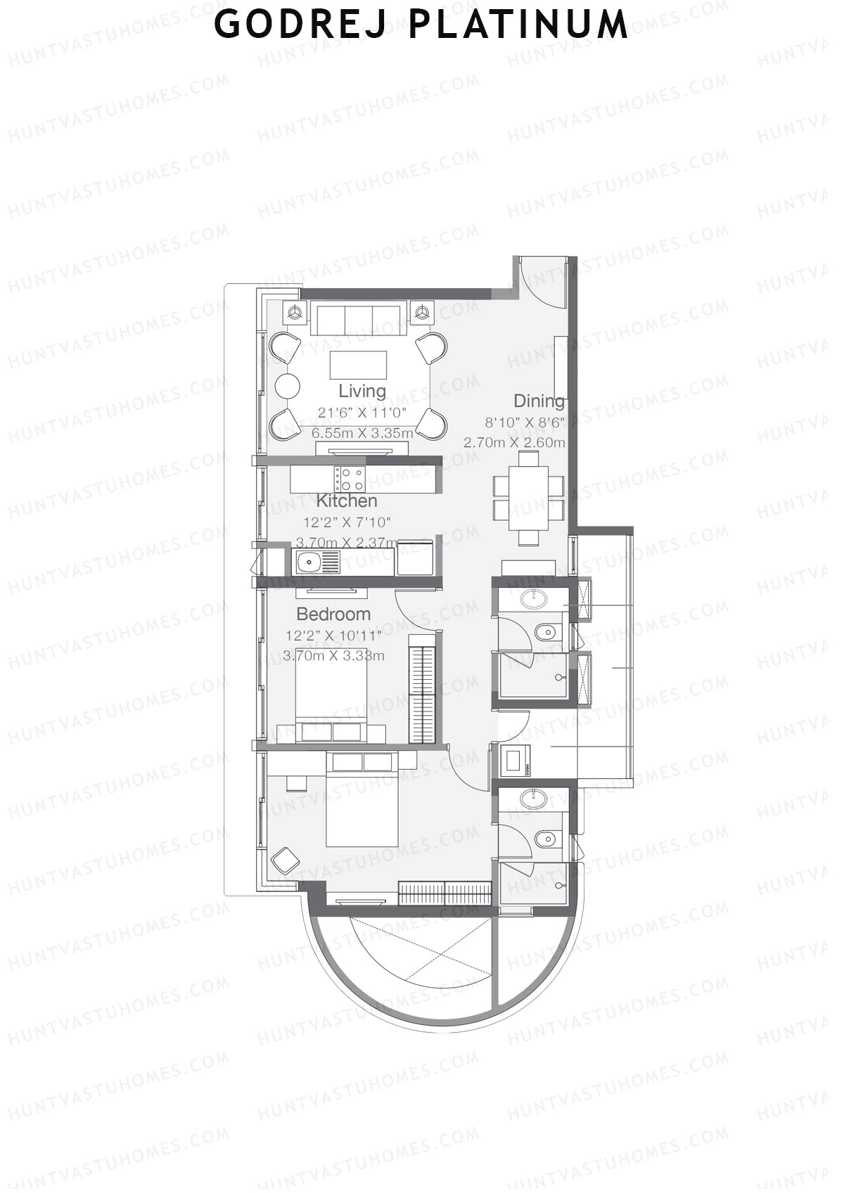 Godrej Platinum Tower B4 Unit 4 Floor Plan