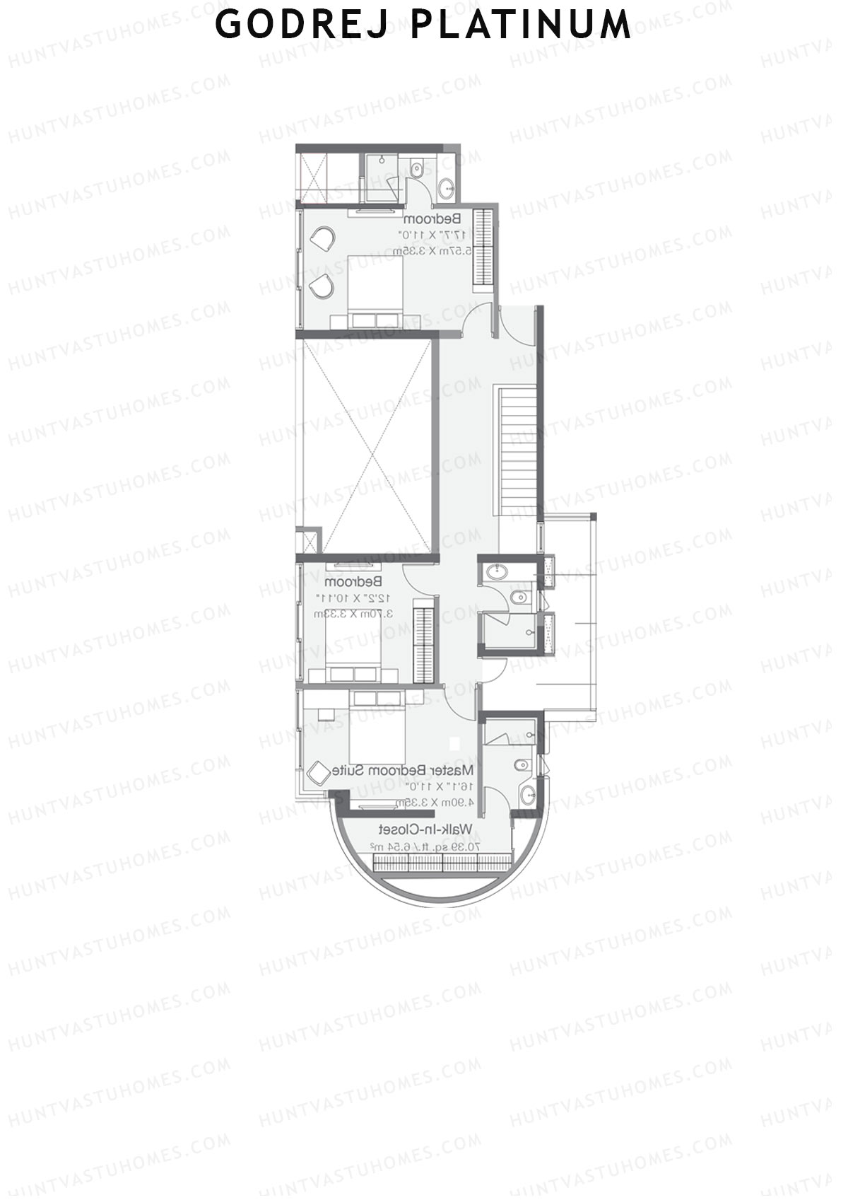 Godrej Platinum Tower B4 Unit 4 (Duplex ) Floor Plan