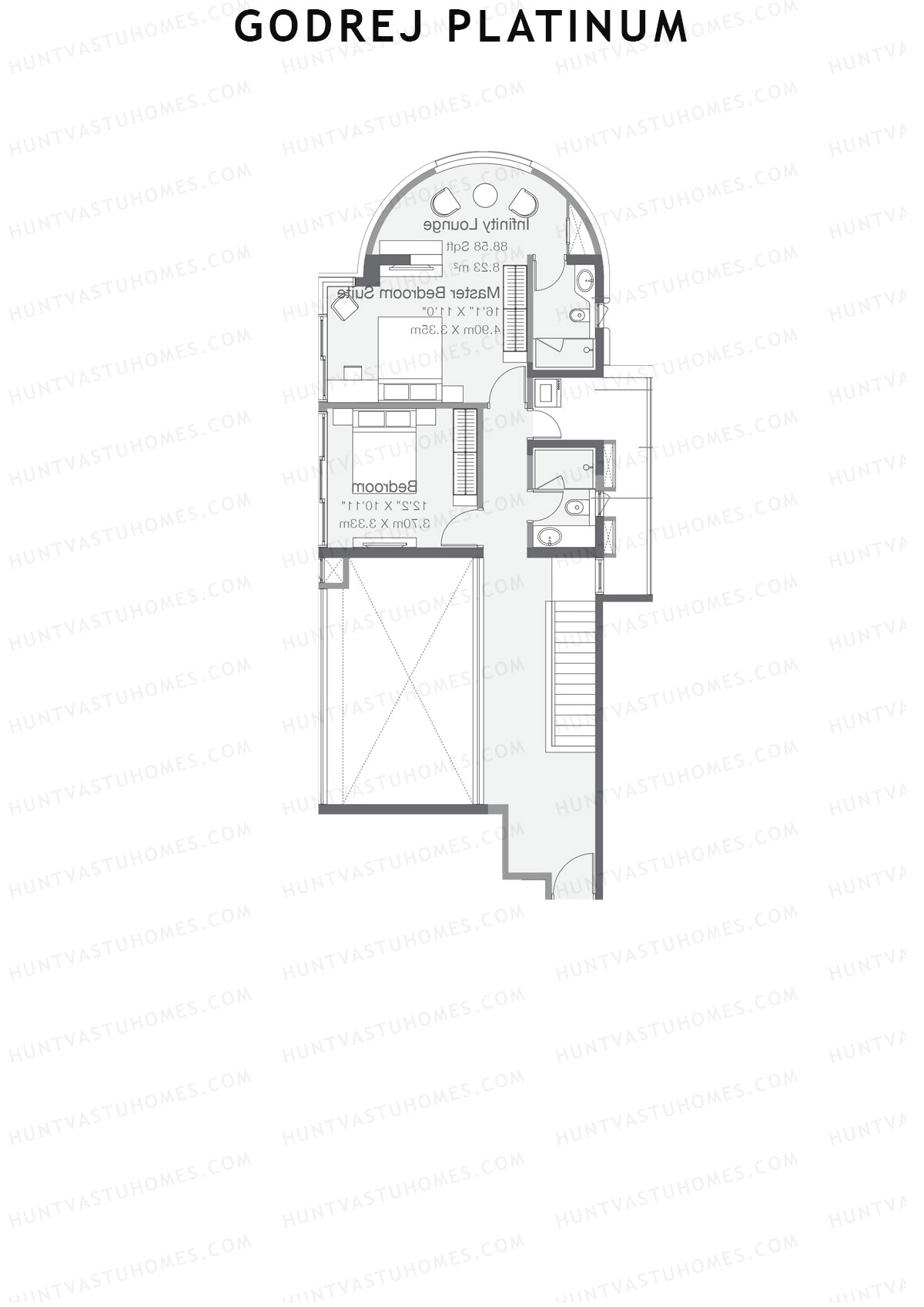 Godrej Platinum Tower B4 Unit 1 (Duplex ) Floor Plan