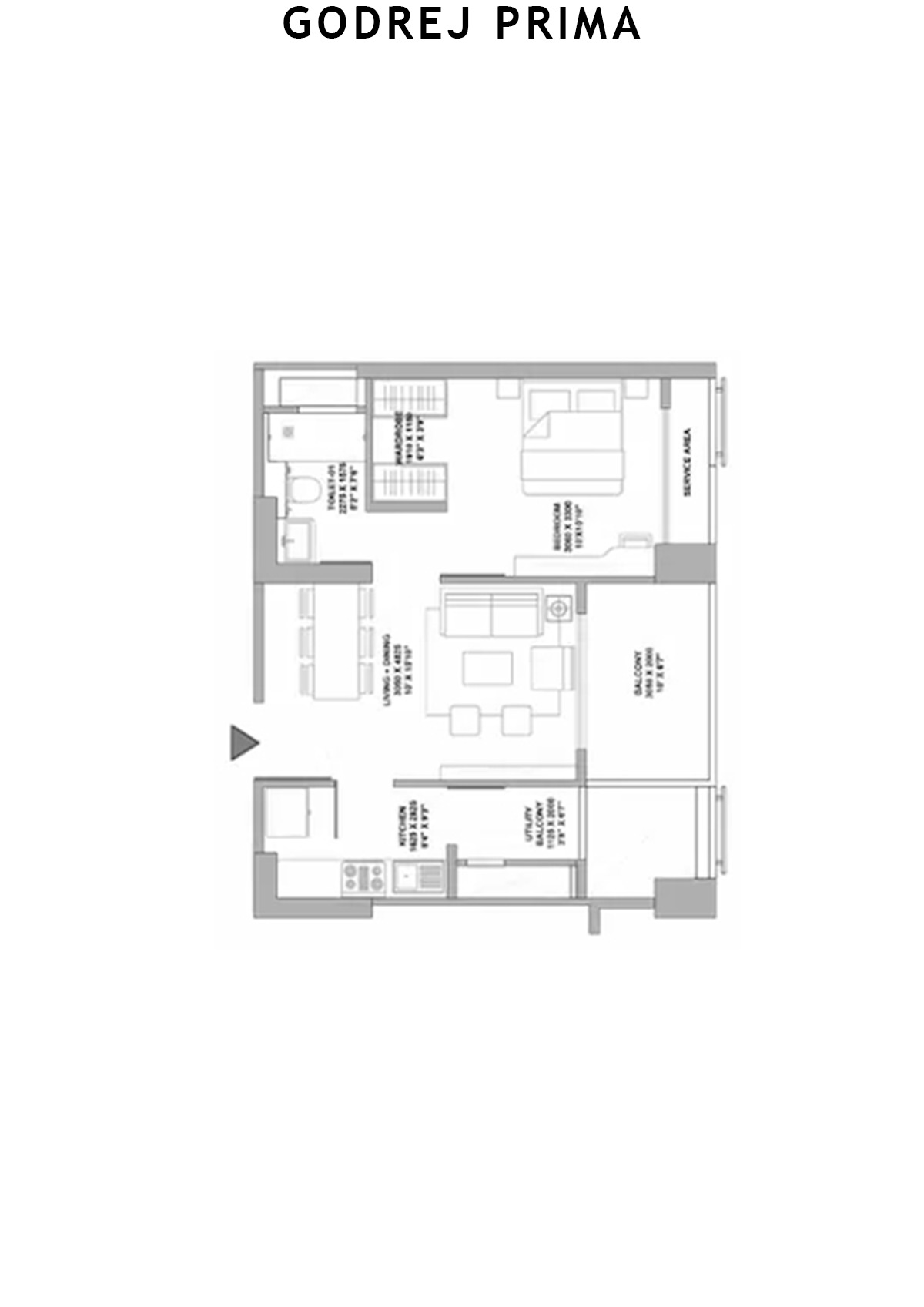 Godrej Prima Tower 1 Unit 1 Floor Plan