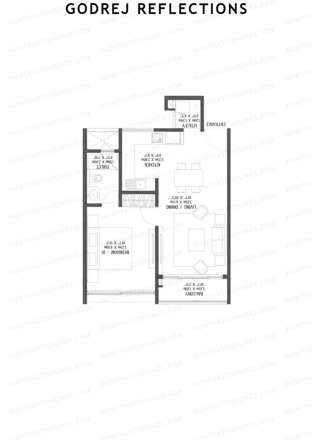 Godrej Reflections Wing C Unit 5 Floor Plan