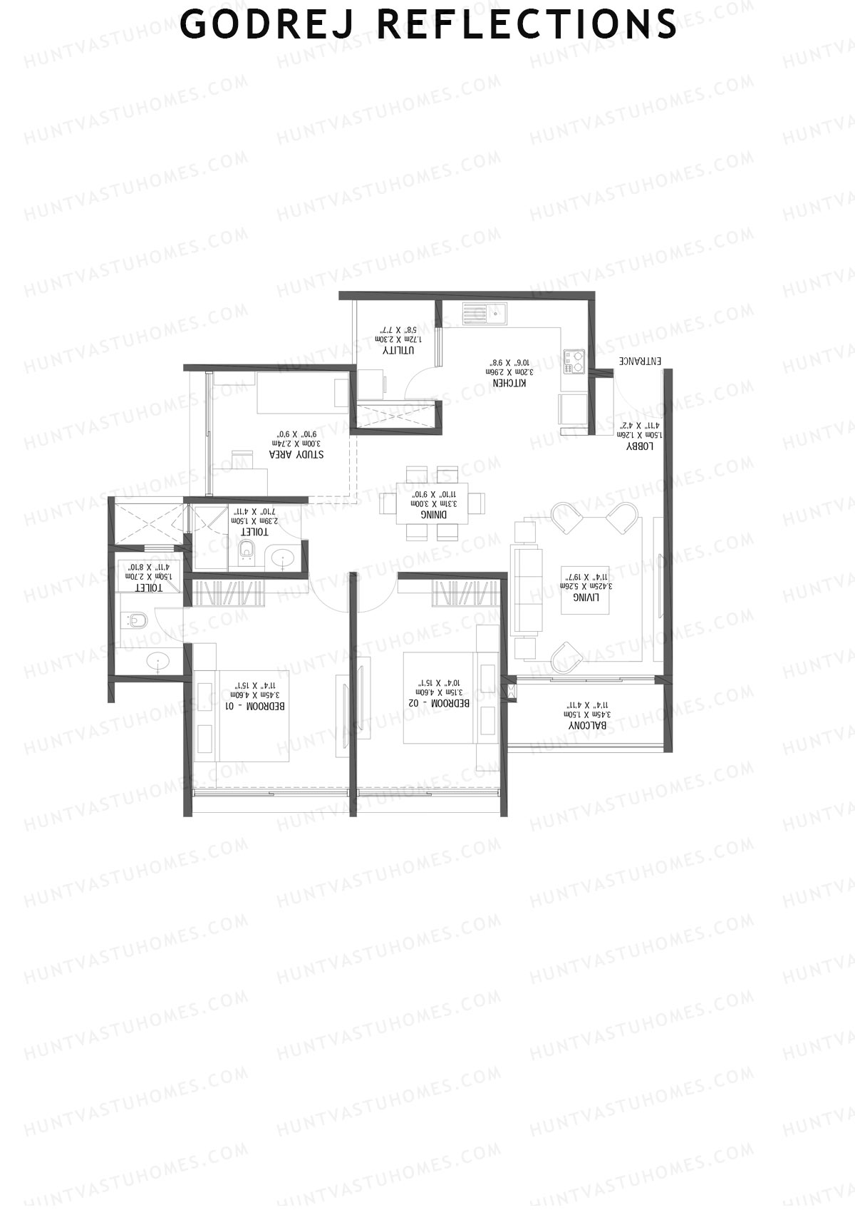 Godrej Reflections Wing C Unit 6 Floor Plan