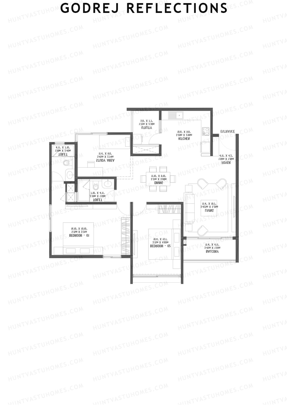 Godrej Reflections Wing C Unit 6 Floor Plan
