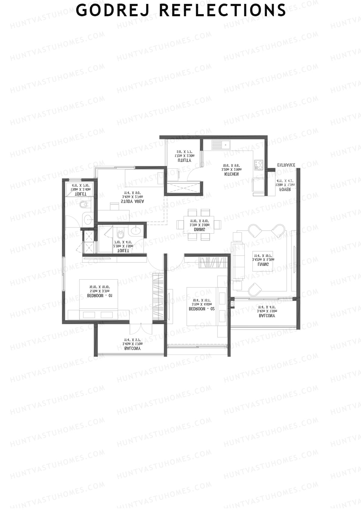 Godrej Reflections Wing C Unit 6 Floor Plan