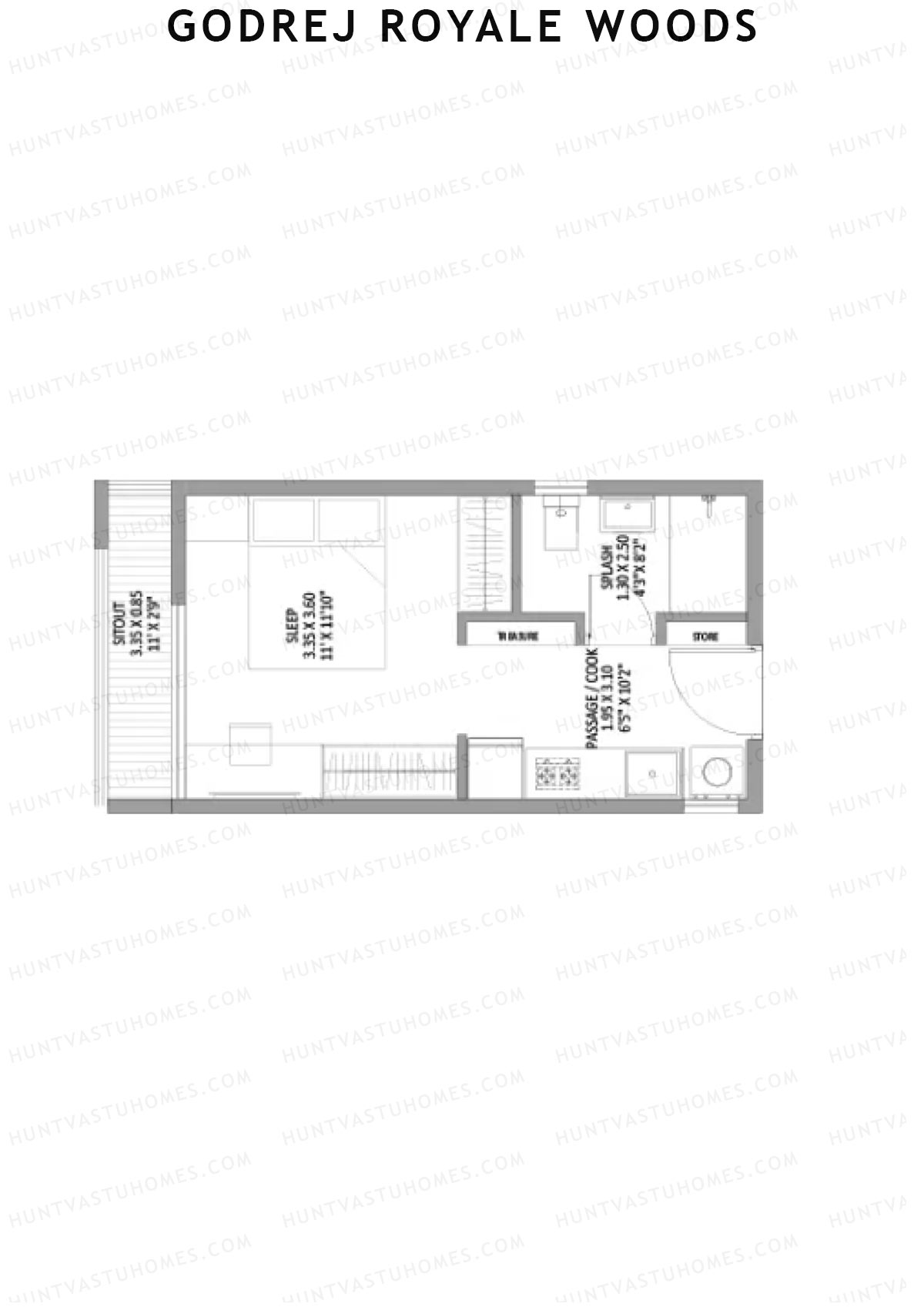 Godrej Royale Woods Tower 5B Unit 1 Floor Plan