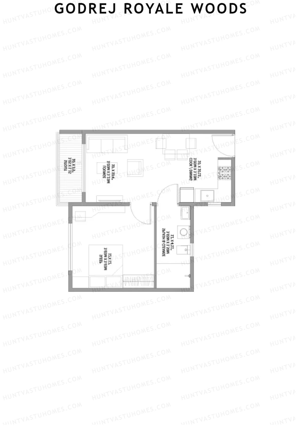 Godrej Royale Woods Tower 6C Unit 3 Floor Plan