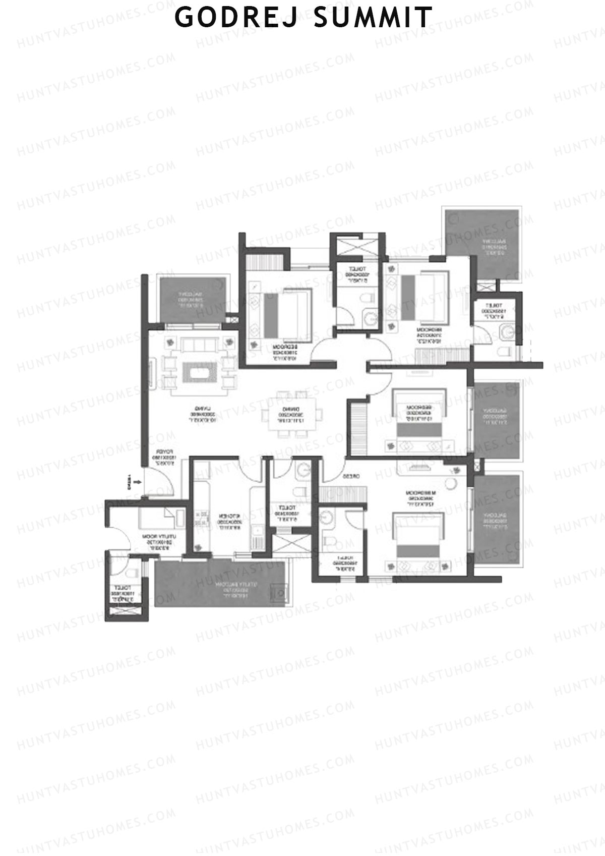 Godrej Summit Tower C Unit 1 Floor Plan