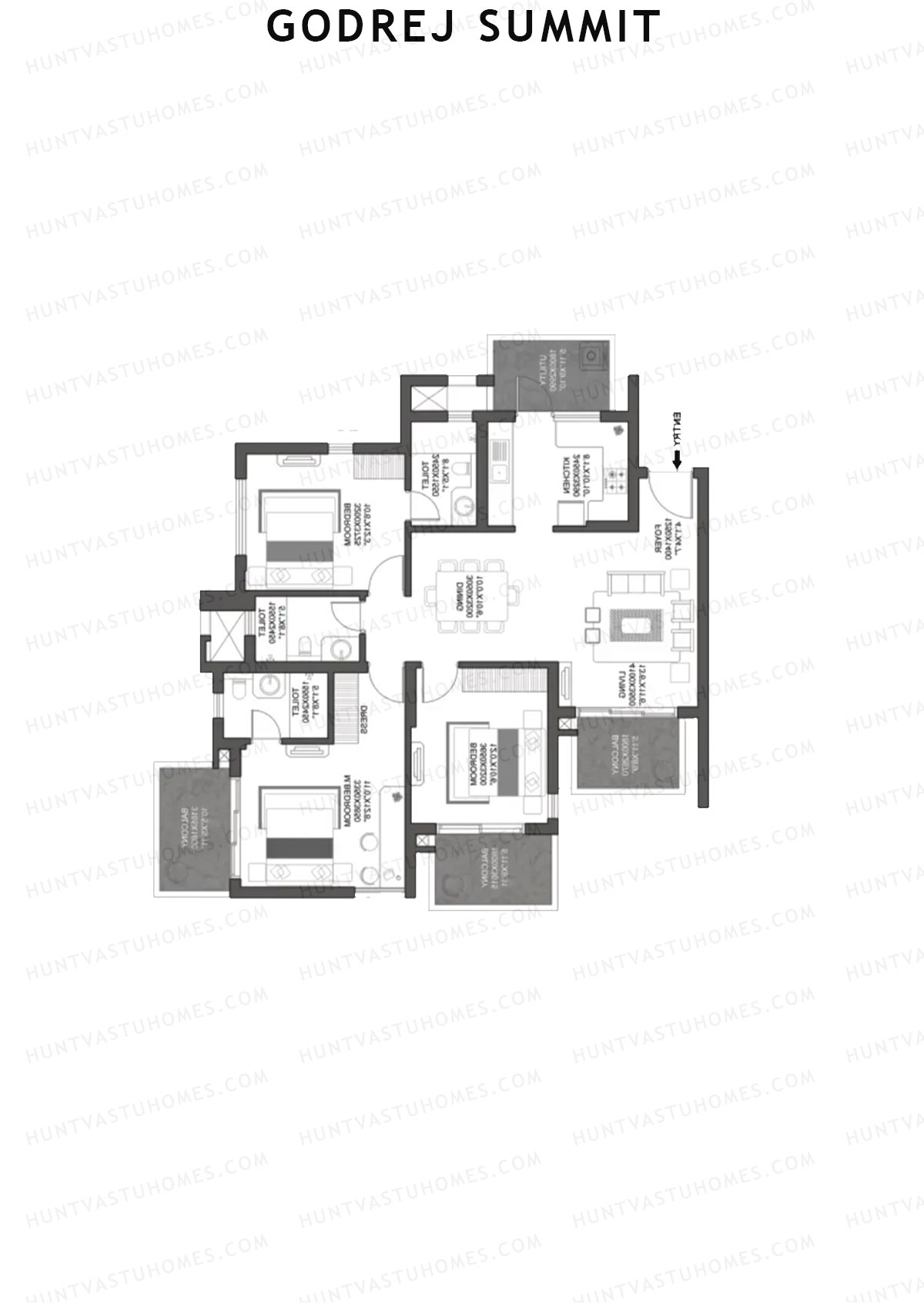 Godrej Summit Tower D Unit 4 Floor Plan