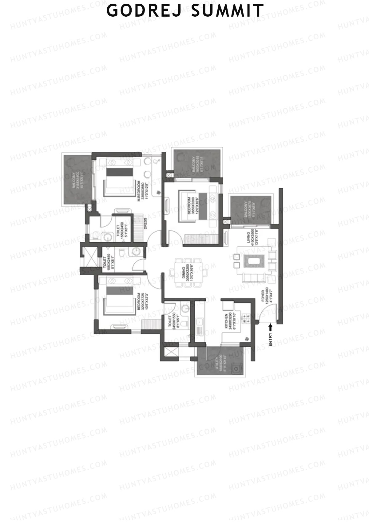 Godrej Summit Tower D Unit 7 Floor Plan