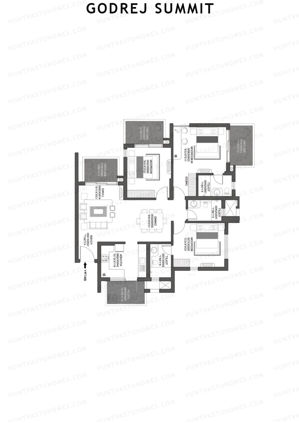 Godrej Summit Tower D Unit 8 Floor Plan