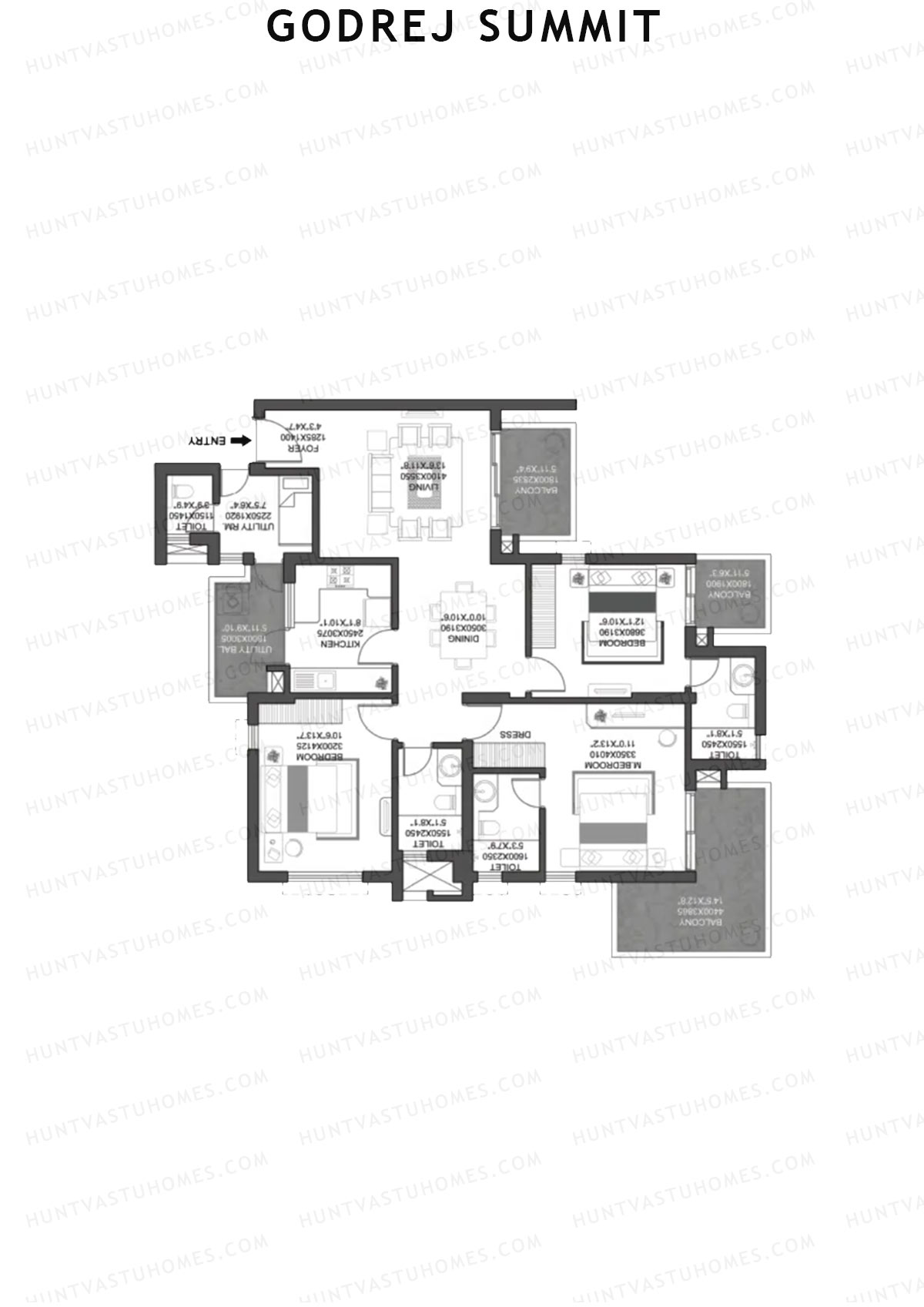 Godrej Summit Tower L Unit 2 Floor Plan