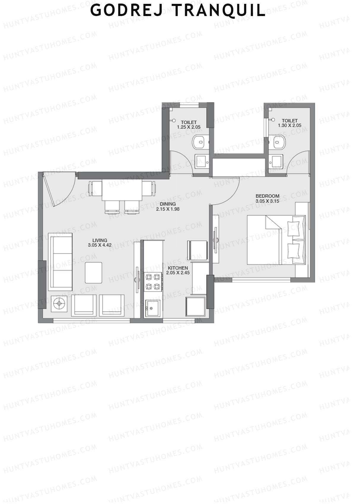 Godrej Tranquil Wing A Unit 1 Floor Plan