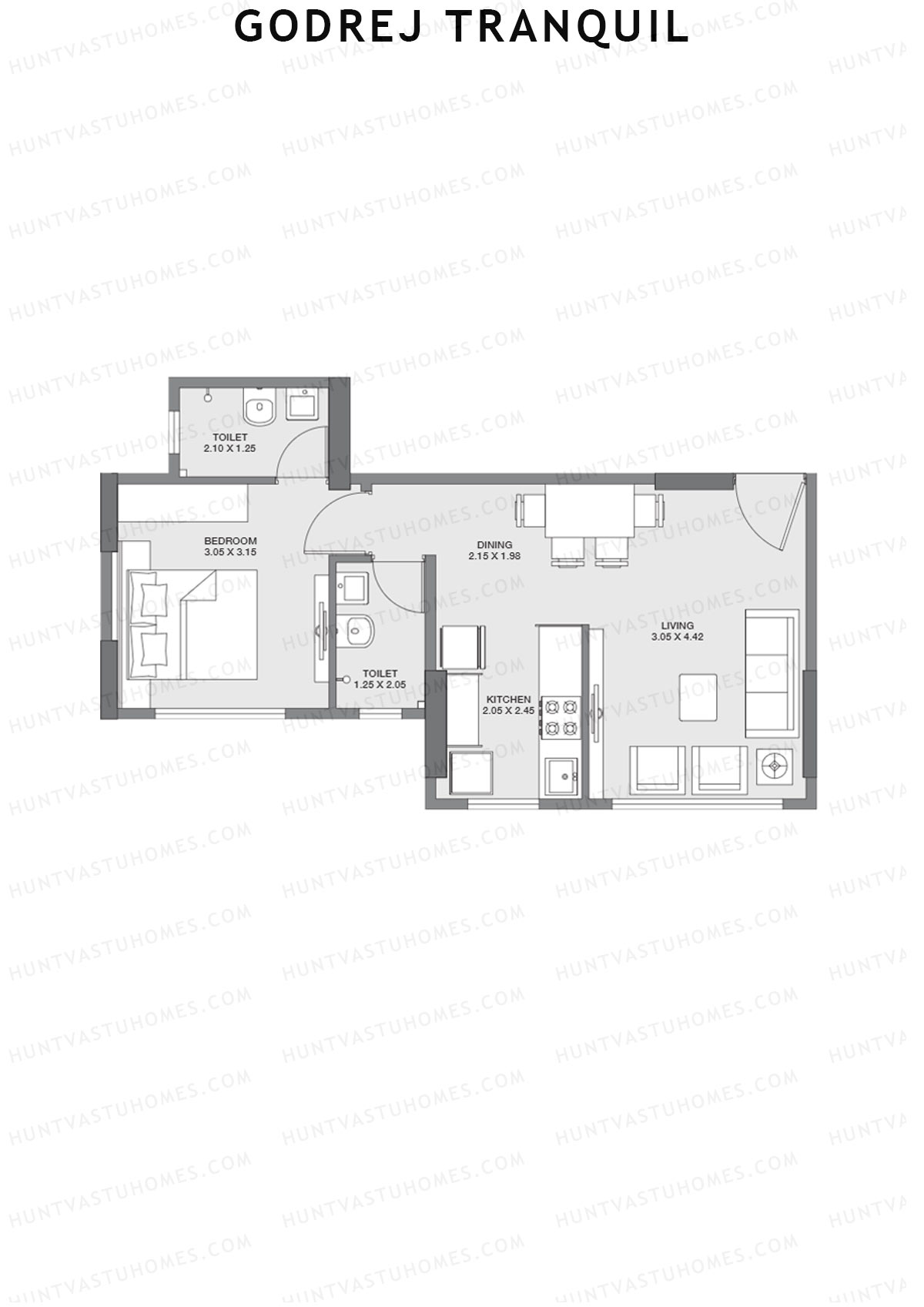 Godrej Tranquil Wing A Unit 2 Floor Plan