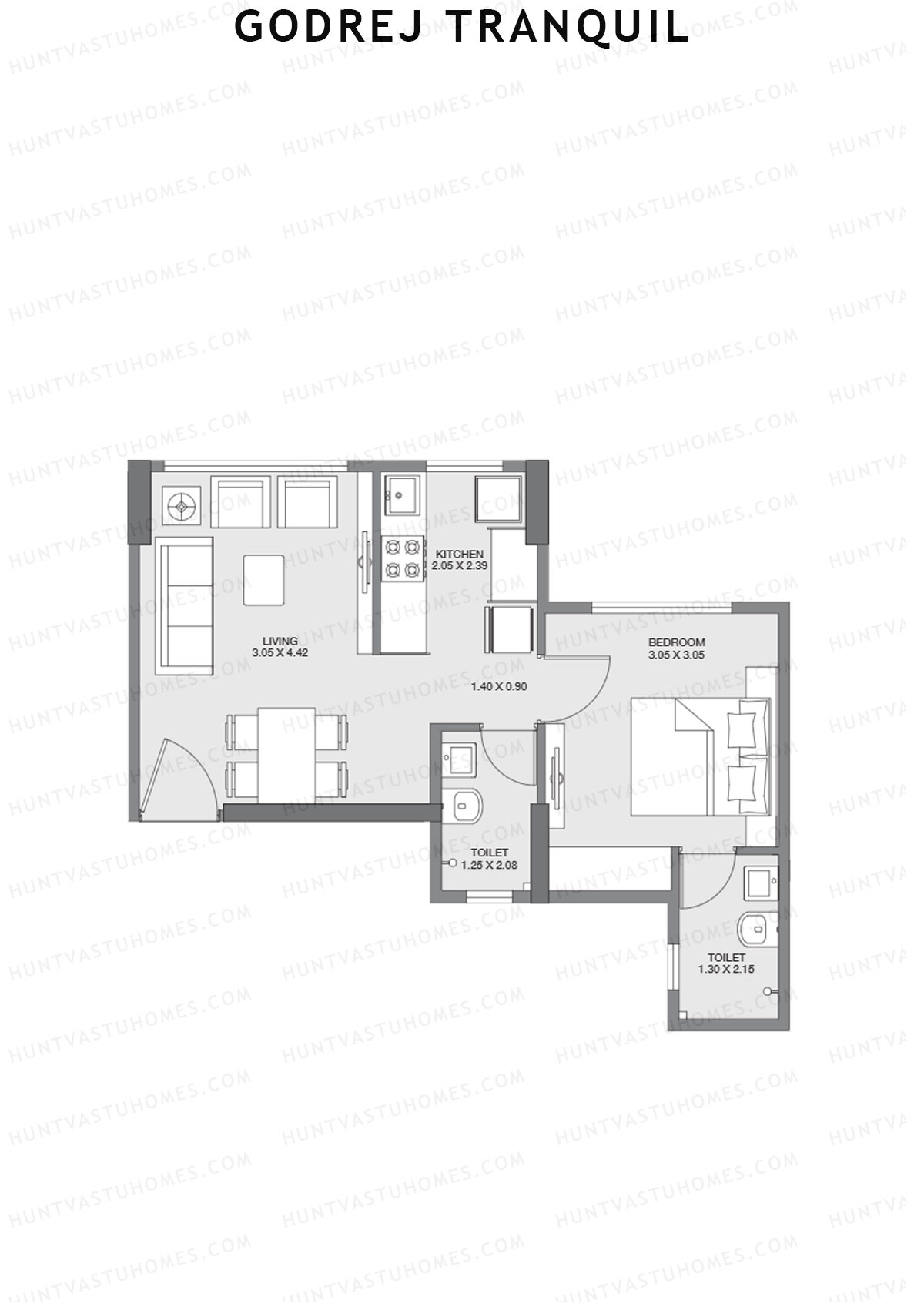 Godrej Tranquil Wing A Unit 4 Floor Plan