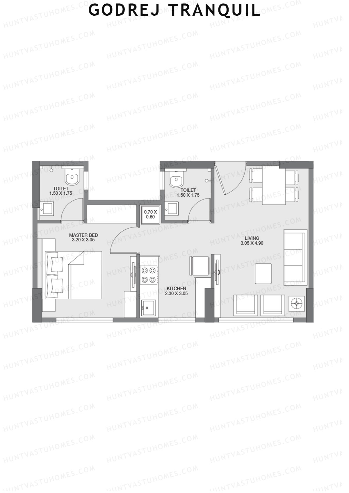 Godrej Tranquil Wing B Unit 6 Floor Plan