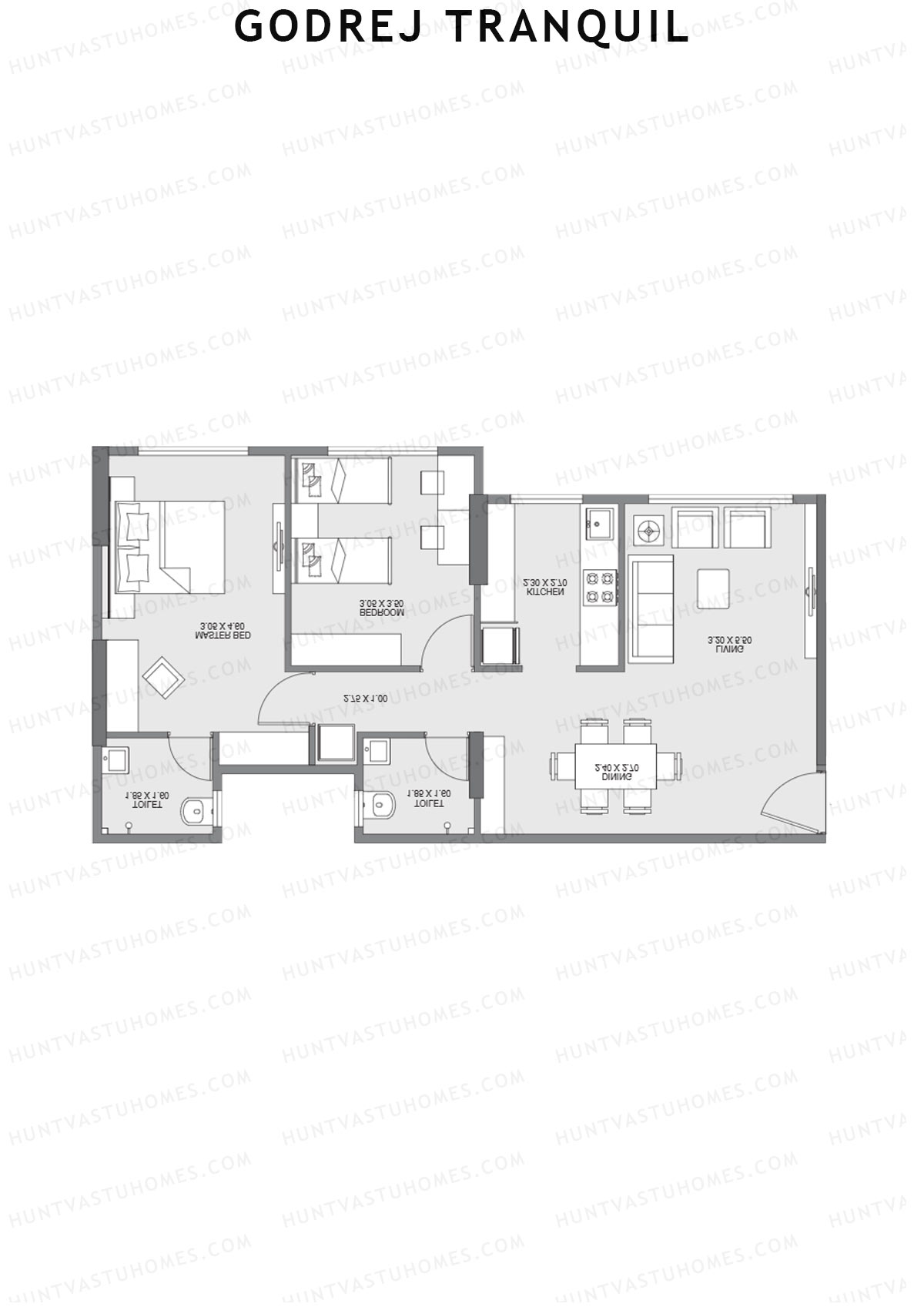 Godrej Tranquil Wing C Unit 2 Floor Plan