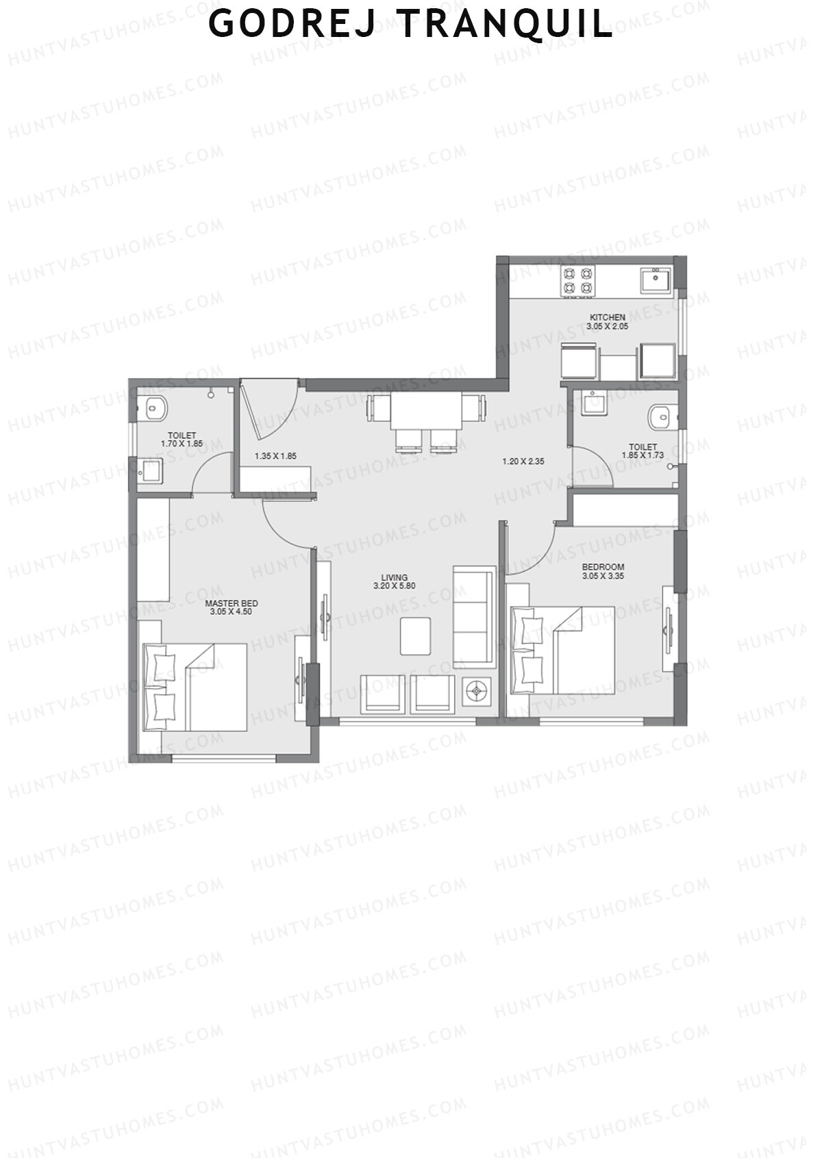 Godrej Tranquil Wing C Unit 5 Floor Plan