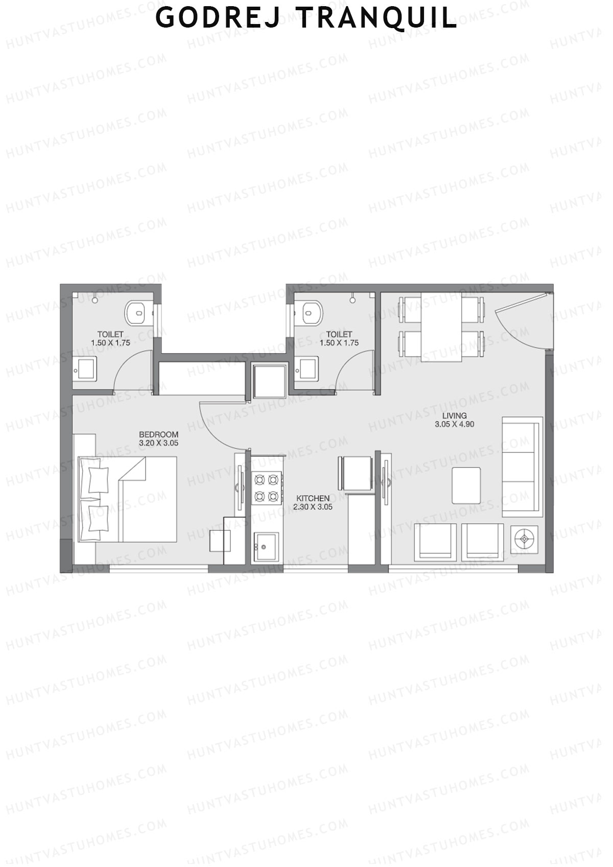 Godrej Tranquil Wing D Unit 5 Floor Plan