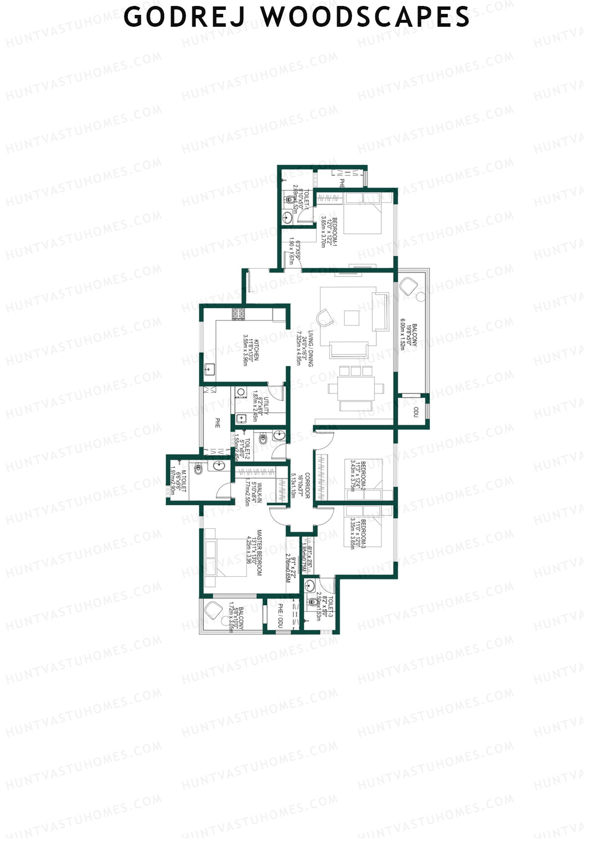 Godrej Woodscapes Tower L Unit 4 Floor Plan