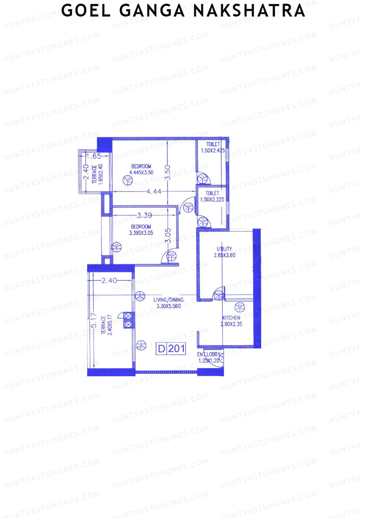 Goel Ganga Nakshatra Tower D Unit 1 Floor Plan