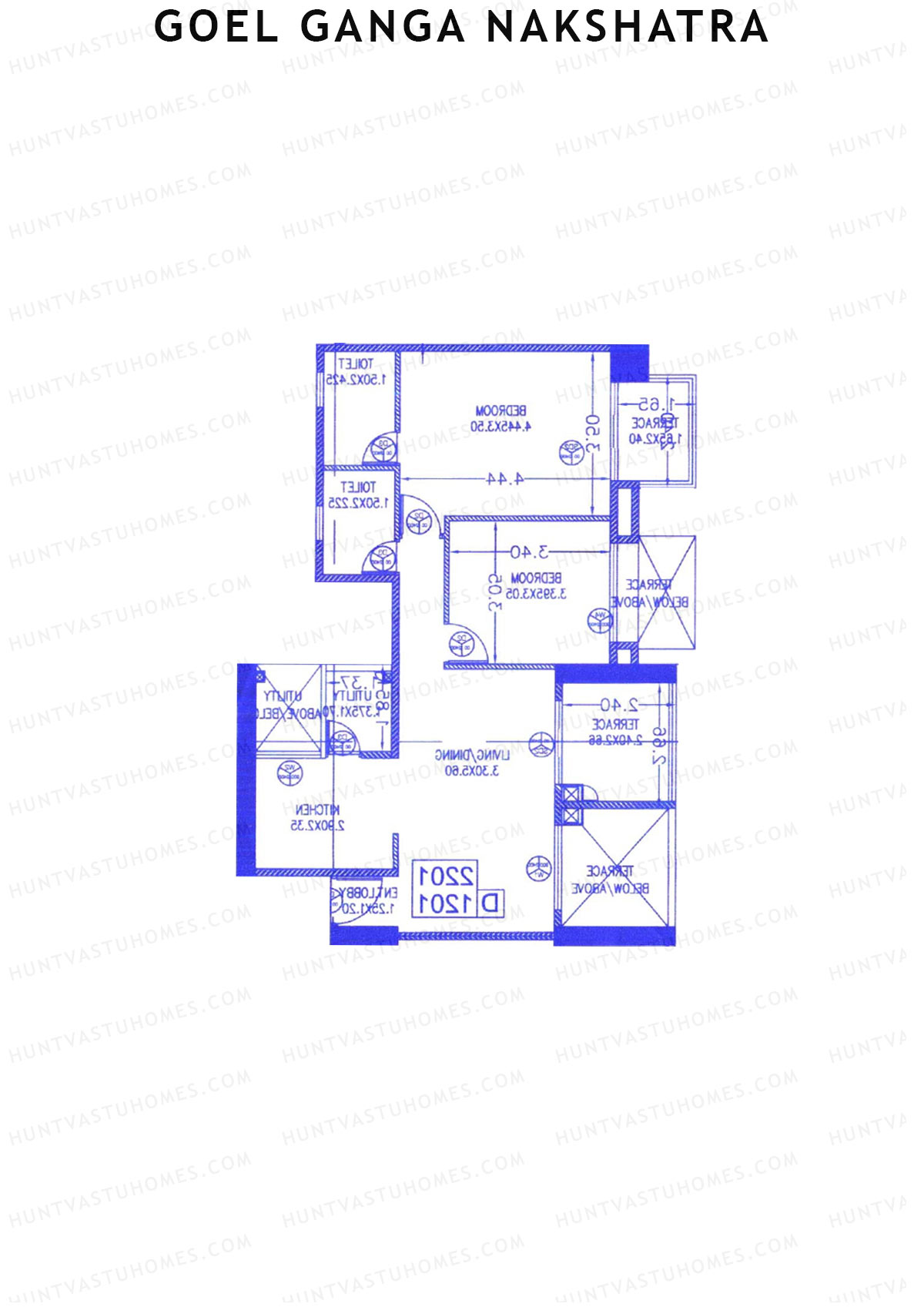Goel Ganga Nakshatra Tower D Unit 4 Floor Plan