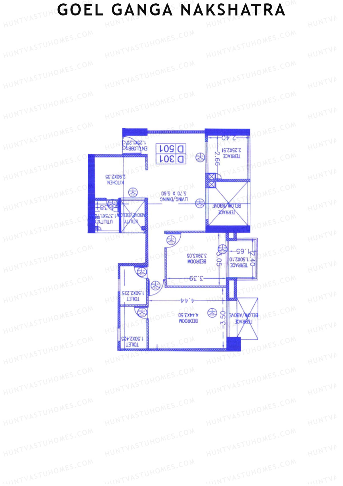 Goel Ganga Nakshatra Tower D Unit 5 Floor Plan