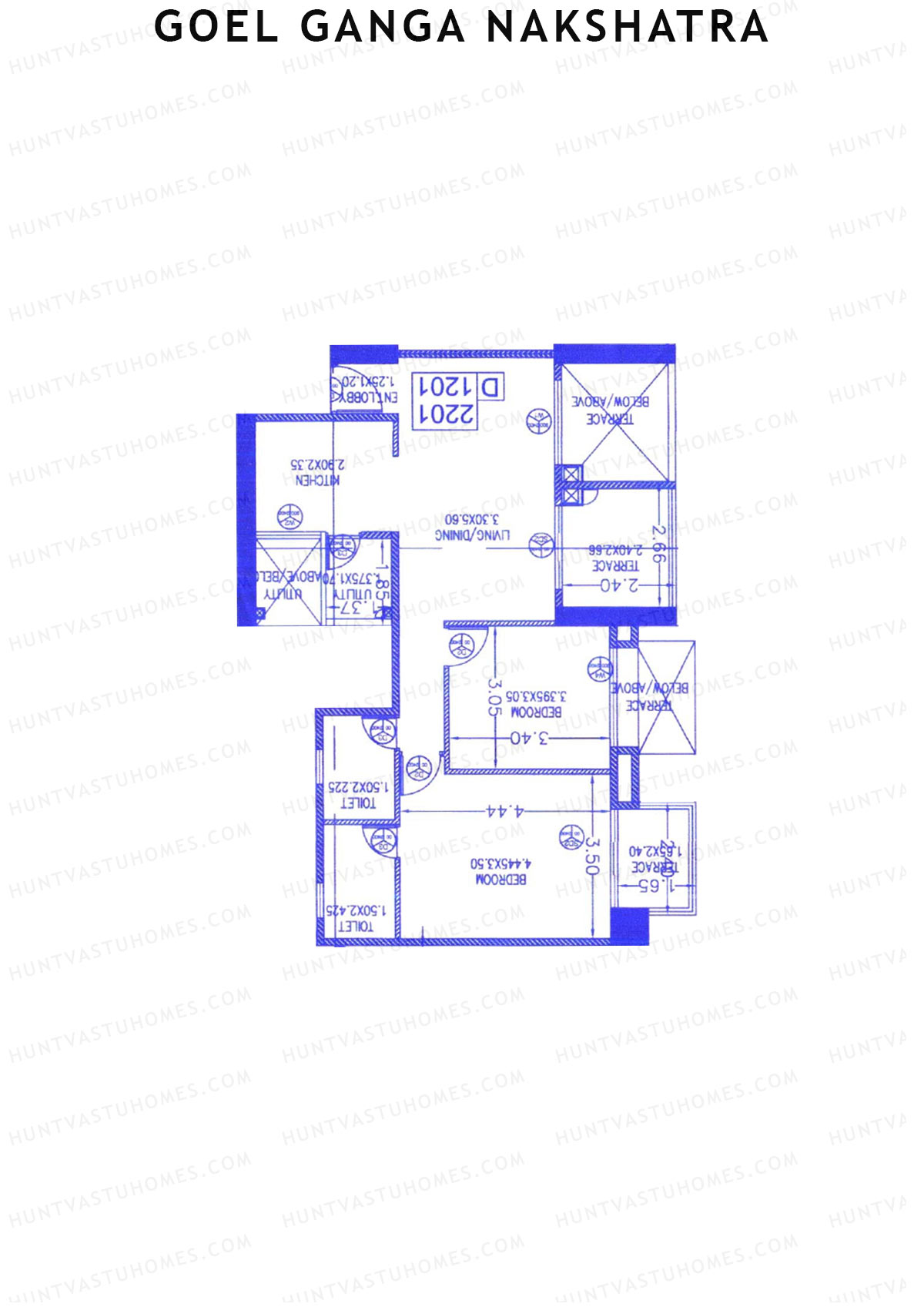 Goel Ganga Nakshatra Tower D Unit 5 Floor Plan