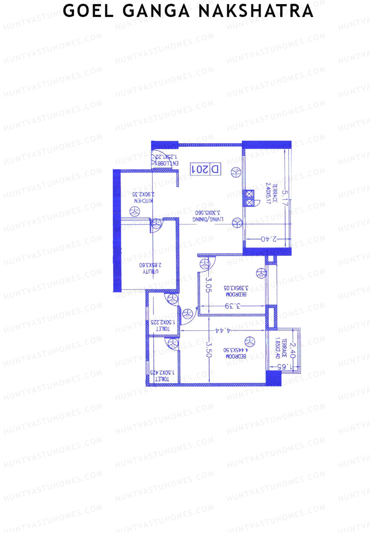 Goel Ganga Nakshatra Tower D Unit 5 Floor Plan