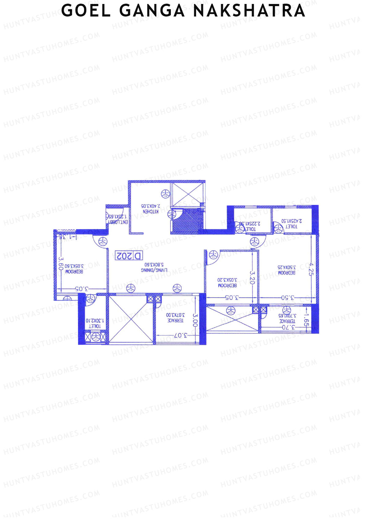 Goel Ganga Nakshatra Tower D Unit 6 Floor Plan